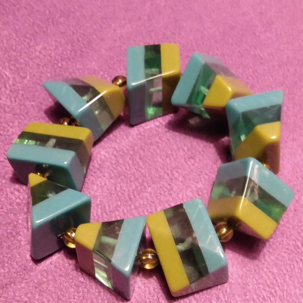 Green & Blue Bracelet - Picture 2 of 2